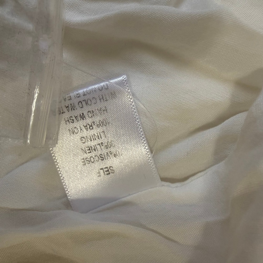 VICI Cutout Maxi Dress White Long Sleeve Button Back Boho Chic Size Small - Picture 13 of 16